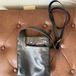 Chic Black Leather Crossbody Bag